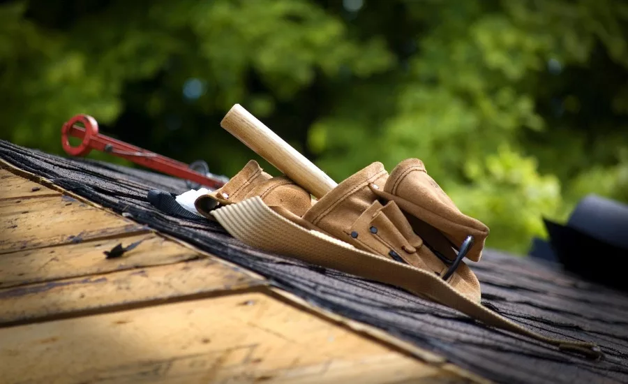 tool-belt-on-roof-half-finished
