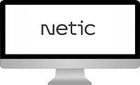 Netic-logo-on--illustrated-monitor