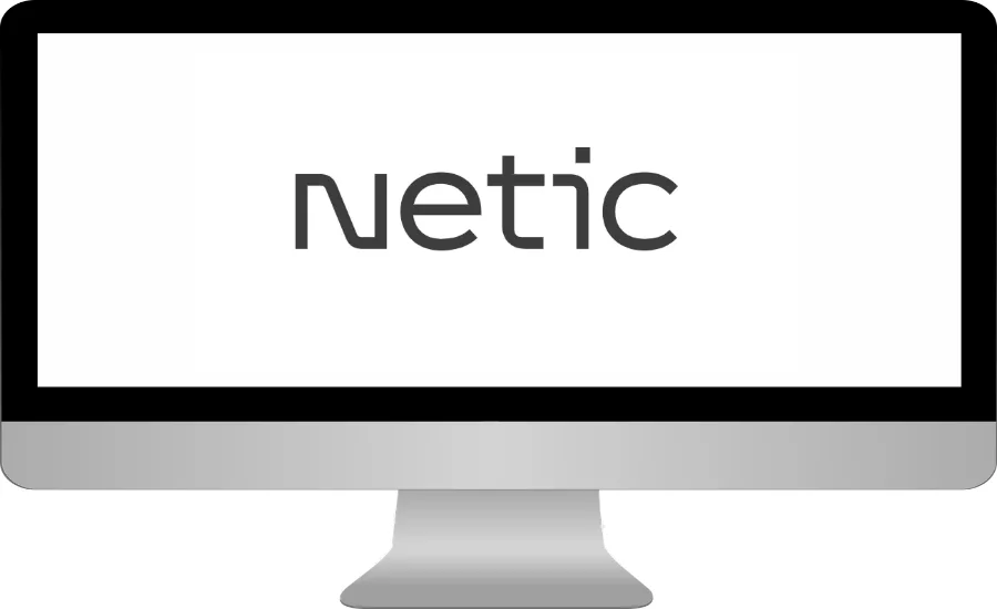 Netic-logo-on--illustrated-monitor