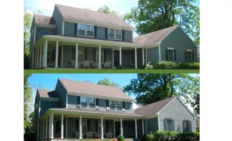 Before and after roof rejuvenation treatments