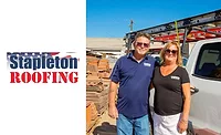 Stapleton Roofing owners and logo