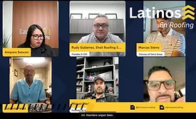 Screenshot of webinar participants