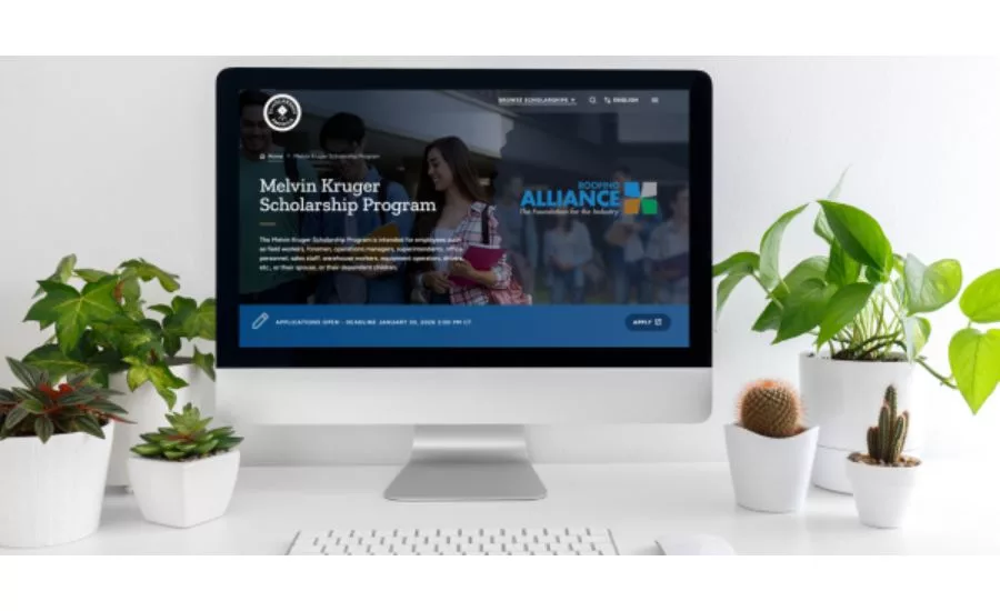 Screenshot of scholarship