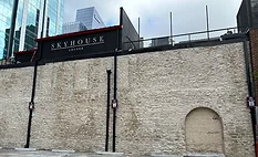 exterior wall of Skyhouse Lounge