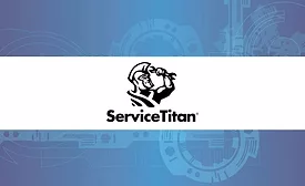 ServiceTitan logo on a tech background