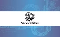ServiceTitan logo on a tech background