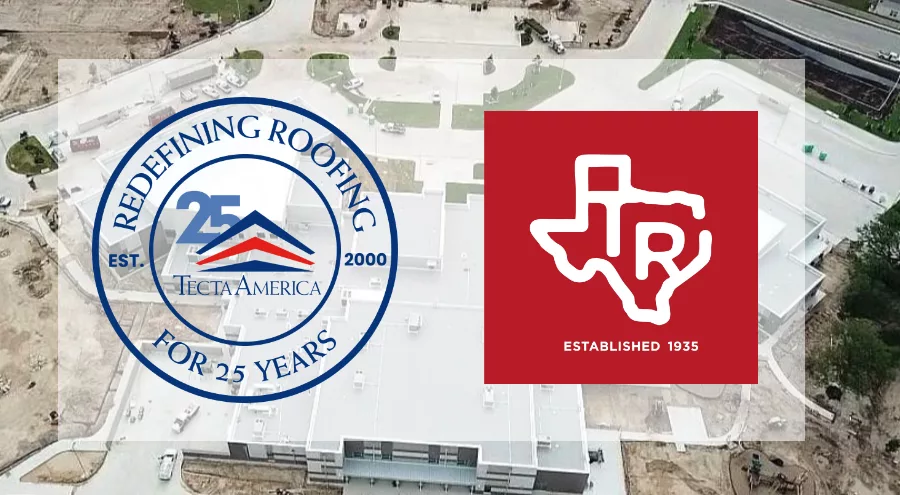 Tecta-America-Texas-Roofing-logos-overlaid-with-school-campus