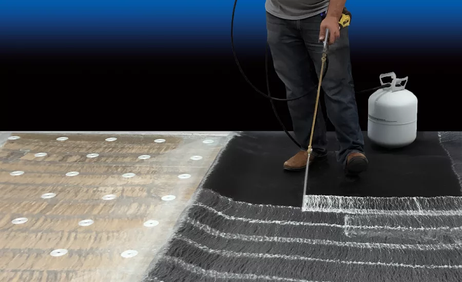 Cover-Board-Spray Application