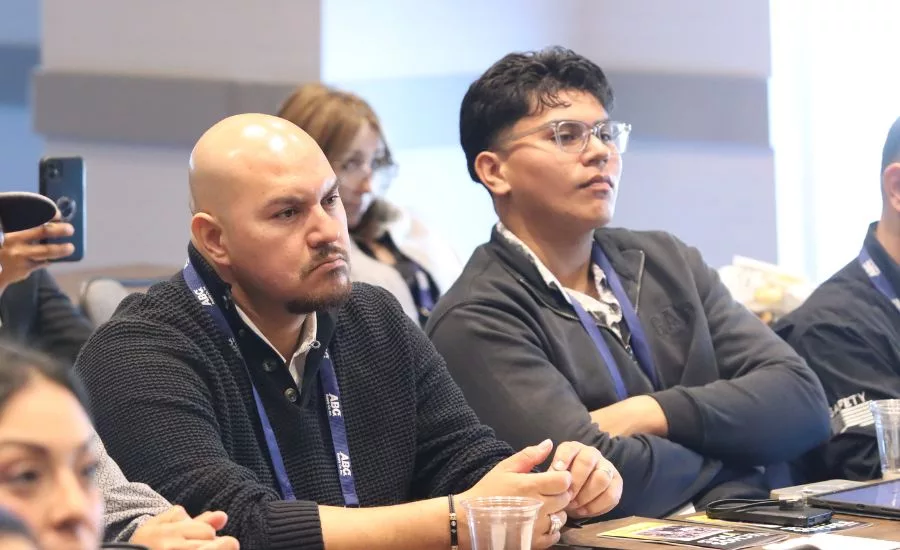 attendees watching a presentation