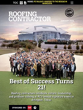 Roofing Contractor January 2025 Cover