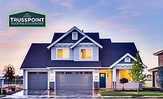 exterior of home with TrussPoint logo