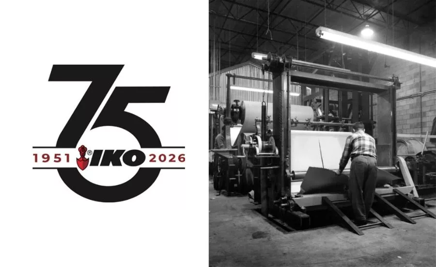 IKO 75th Anniversary logo and image