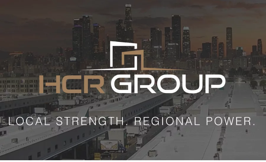 HCR logo on city background