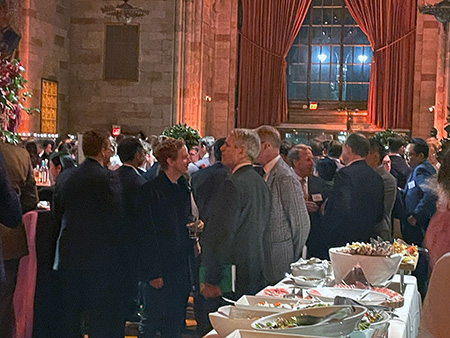 Guests fill the main hall at Cipriani in New York during a reception for QXO founder Brad Jacobs’ second book.