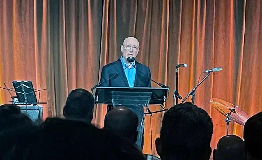 QXO CEO Brad Jacobs welcomes guests at thelaunch party for his book "How to Make a Few More Billion Dollars."