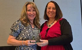 Renee Ramey 2026 Award Winner with Lee Ann Slatery, MCA Chair