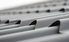 closeup of metal roof