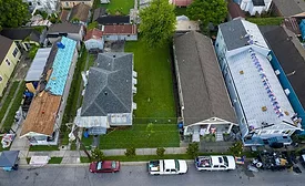 aerial shot of reroofs
