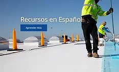 contractor applying coatings on commercial roof