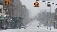 New York Snow Photo Michal Dziekonski.jpg Snowy street in New York City