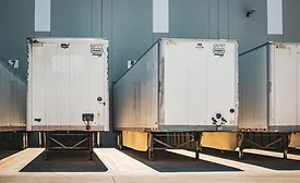 trucks in delivery bay