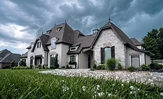 A house protected during a hailstorm