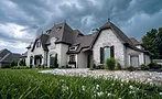 A house protected during a hailstorm