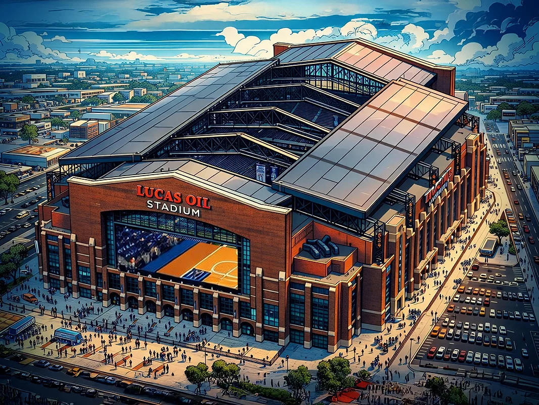 illustration of Lucas Oil Stadium