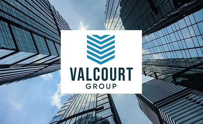 Valcourt Group Logo.jpg logo and skyscrapers
