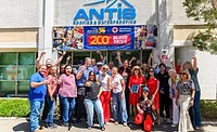group photo at 200th blood drive