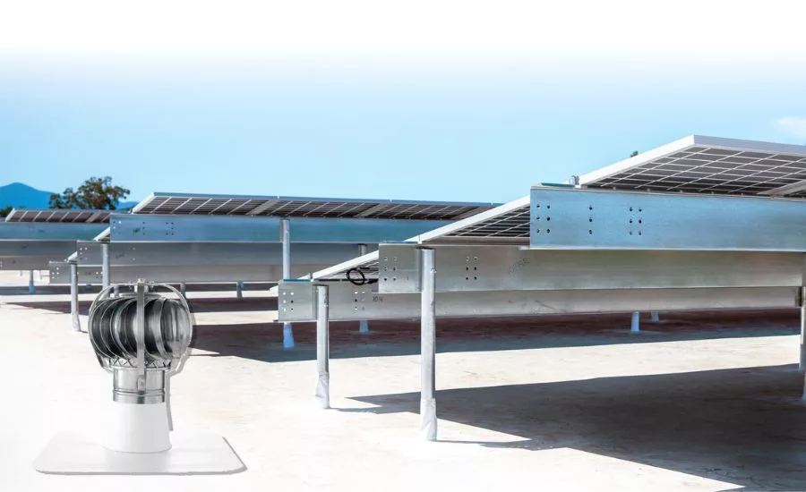VADA Vented Roof Systems and SWIF Rack Commercial Solar Racking