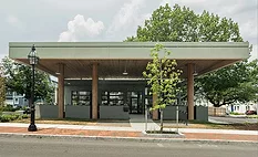 A once-vacant 1950s Getty gas station has transformed into a bustling neighborhood bagel shop.