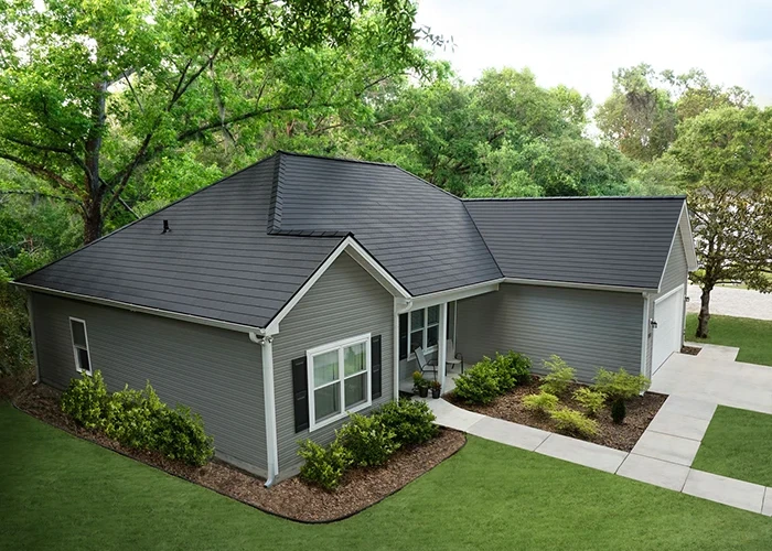 A home featuring GAF metal roofing products