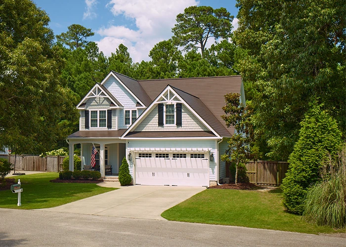 A home featuring GAF metal roofing products