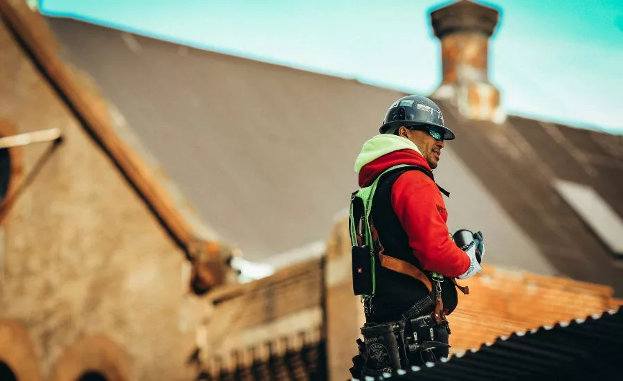 contractor on roof