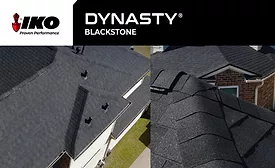 IKO has introduced Blackstone, a new black color option in its Dynasty architectural shingle line, available across the U.S. and Canada.