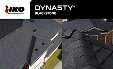 IKO has introduced Blackstone, a new black color option in its Dynasty architectural shingle line, available across the U.S. and Canada.