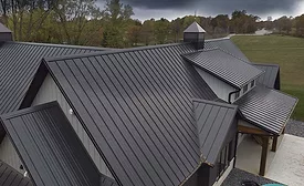 A new metal roof on a home
