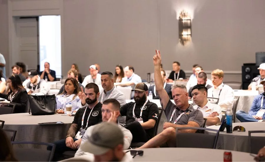 contractor group at Owens Corning meeting