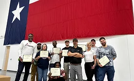 Group of graduates from GAF Roofing Academy.