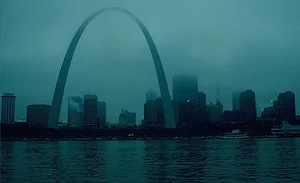 St. Louis Skyline by Dwayne Pounds.jpg St. Louis Skyline and Arch