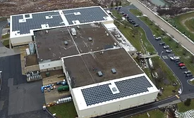 IKO solar installation at its Blair Rubber facility in Ohio