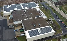 IKO solar installation at its Blair Rubber facility in Ohio