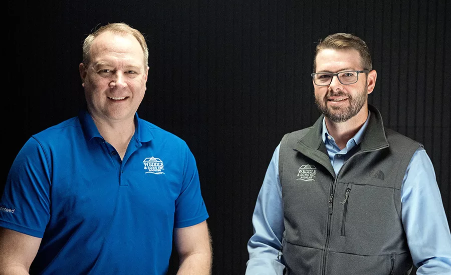 Brothers Eric (left) and Allyn Weddle, co-founders of Weddle & Sons, Inc.