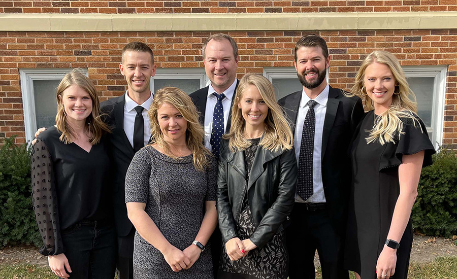 The Weddle siblings (from left): Kristen, Tim, Anna, Eric, Emily, Allyn, and Rebeckah.