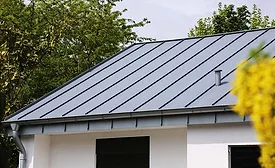 A metal roof