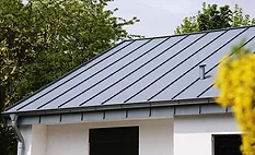 A metal roof