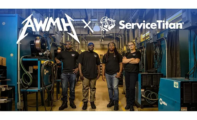 four trade school students