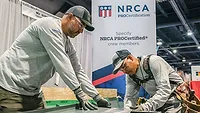 NRCA_2023 780 x 439.jpg Demoing products at NRCA's booth at METALCON