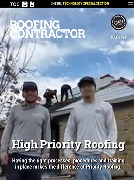 2026 July Roofing Contractor July 2026 Cover